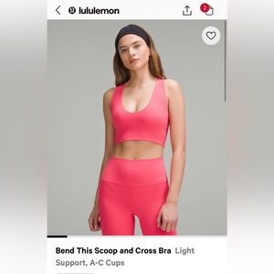 NWT lululemon bend this scoop and cross bra